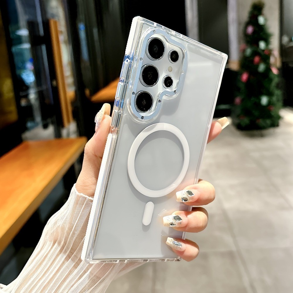 Ốp Điện Thoại Acrylic Cho Redmi 15C 14C Note 15 14 13 Pro 4G 13 Pro 5G xiaomi 14T 15T PRO Màn Hình Và Bảo Vệ Camera Chống Sốc Từ Tính Chống Trơn Trượt Chống Đập Vỏ Điện Thoại