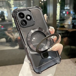 Ốp Lưng Cho Honor X5C X5C Plus X5B X5B Plus Vỏ Điện Thoại Mạ Điện Silicon Cao Cấp Thẩm Mỹ Giá Đỡ Điện Thoại 3D Thiết Kế Mới Phong Cách Tối Giản
