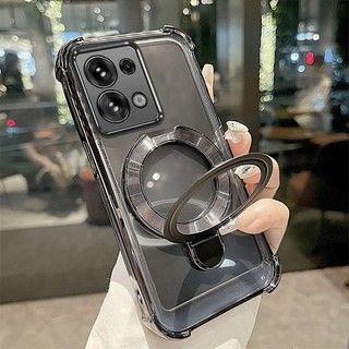 Ốp Lưng Cho Redmi Note 13 Note 13 Pro Vỏ Điện Thoại Mạ Điện Silicon Cao Cấp Thẩm Mỹ Giá Đỡ Điện Thoại 3D Thiết Kế Mới Phong Cách Tối Giản