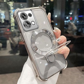 Ốp Lưng Cho Redmi Note 13 Note 13 Pro Vỏ Điện Thoại Mạ Điện Silicon Cao Cấp Thẩm Mỹ Giá Đỡ Điện Thoại 3D Thiết Kế Mới Phong Cách Tối Giản