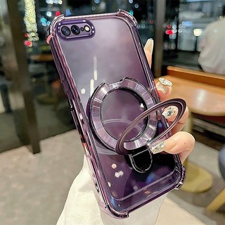 Ốp Lưng Cho iPhone 7 Plus iPhone 8 Plus Vỏ Điện Thoại Mạ Điện Silicon Cao Cấp Thẩm Mỹ Giá Đỡ Điện Thoại 3D Thiết Kế Mới Phong Cách Tối Giản