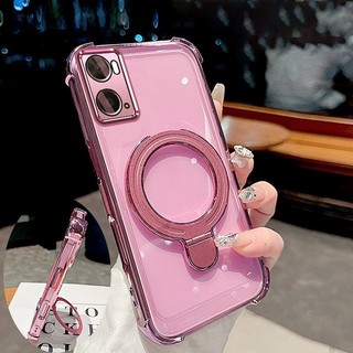 Ốp Lưng Cho OPPO A76 4G A36 4G A96 4G Vỏ Điện Thoại Mạ Điện Silicon Cao Cấp Thẩm Mỹ Giá Đỡ Điện Thoại 3D Thiết Kế Mới Phong Cách Tối Giản