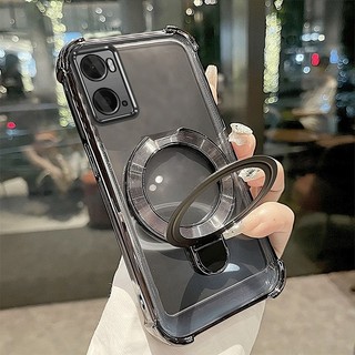 Ốp Lưng Cho OPPO A76 4G A36 4G A96 4G Vỏ Điện Thoại Mạ Điện Silicon Cao Cấp Thẩm Mỹ Giá Đỡ Điện Thoại 3D Thiết Kế Mới Phong Cách Tối Giản