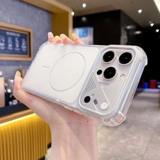 Ốp điện thoại trong suốt chống rơi bốn góc cửa sổ lớn ngay lập tức giảm xuống 17 vòng tròn mỏng phù hợp cho iPhone 11 12 13 14 15 16 17 Pro Max