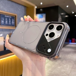 Bốn góc chống rơi tản nhiệt cửa sổ lớn ngay lập tức giảm xuống 17 vỏ điện thoại màu xanh hình tròn mỏng phù hợp cho iPhone 11 12 13 14 15 16 17 Pro Max bìa mềm