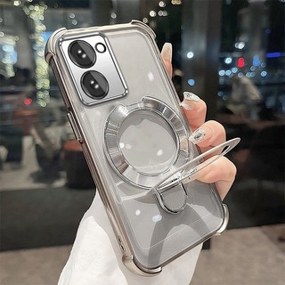 Ốp Lưng Cho Redmi A7 Pro Vỏ Điện Thoại Mạ Điện Silicon Cao Cấp Thẩm Mỹ Giá Đỡ Điện Thoại 3D Thiết Kế Mới Phong Cách Tối Giản