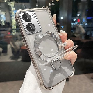 Ốp Lưng Cho POCO X7 Pro F7 Pro F7 Ultra 5G Vỏ Điện Thoại Mạ Điện Silicon Cao Cấp Thẩm Mỹ Giá Đỡ Điện Thoại 3D Thiết Kế Mới Phong Cách Tối Giản