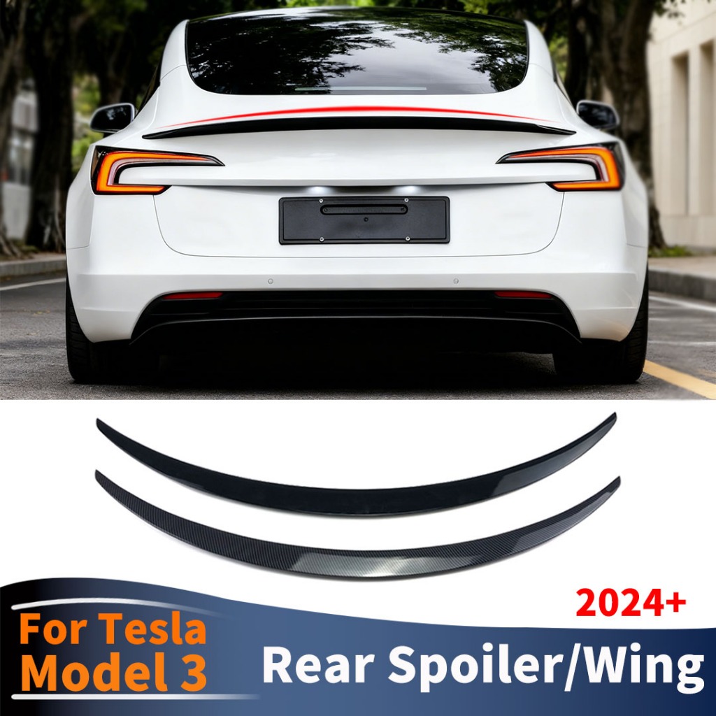 Cánh lướt gió phía sau Cánh làm lệch hướng không khí Boot Lip cho Tesla Model 3 Highland 2024 2025 Phụ kiện điều chỉnh chính hãng Phong cách hiệu suất cao