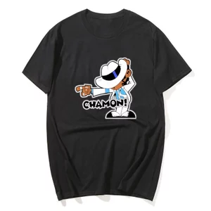 Dạo Phố Áo Thun Đi Biển Chamon M-Michael J-Jackson Áo Thun Thời Trang Cotton Tee Áo Sơ Mi Nam Y2K Retro Tay Ngắn Tee