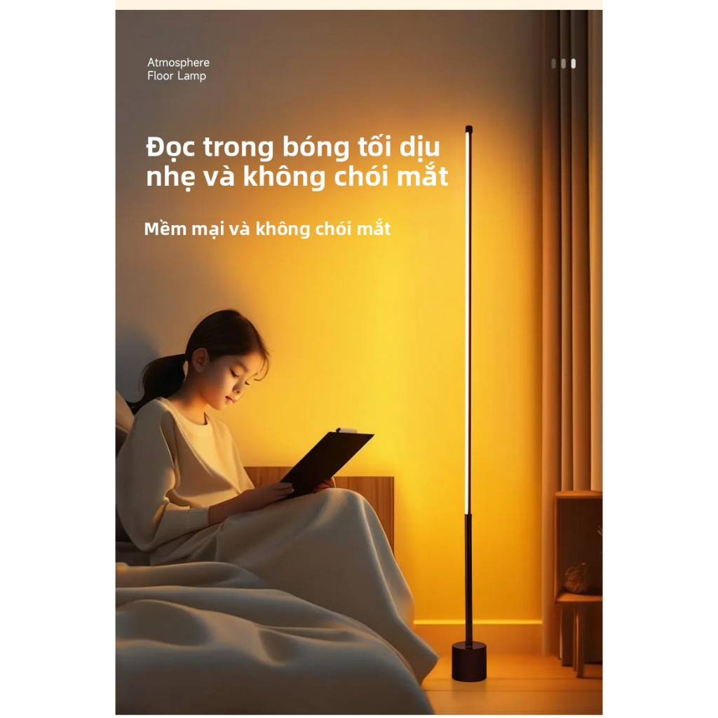 Influencer Đèn khí quyển đứng trên sàn Phòng khách Cảm giác Điều khiển bằng giọng nói thông minh Giường ngủ