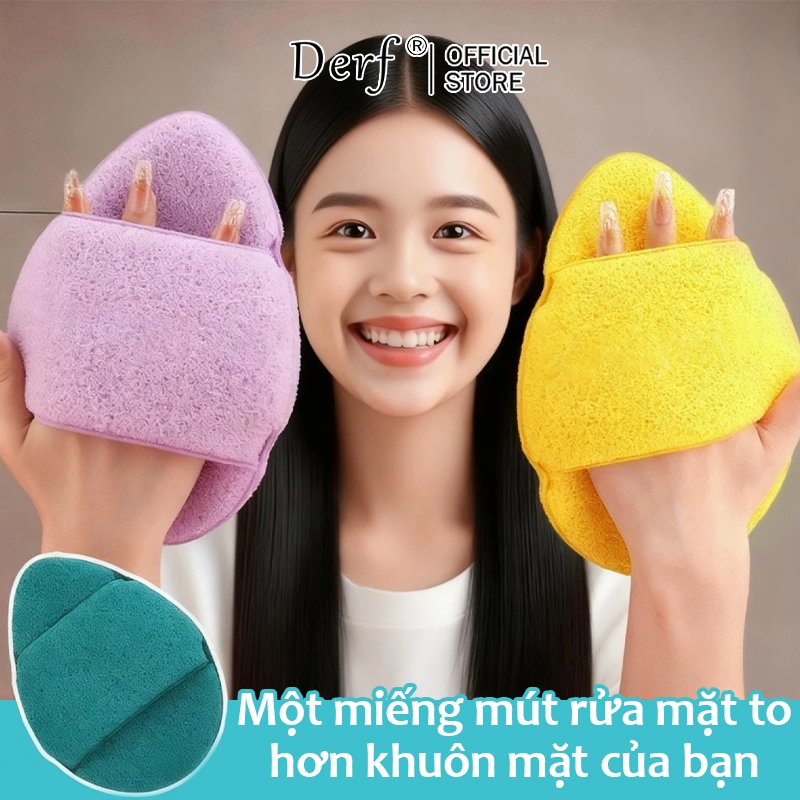 Bọt biển rửa mặt cỡ lớn chính thức – Hình dạng giọt nước Bọt mịn Làm sạch da mặt sâu mềm mại & không gây kích ứng cho da nhạy cảm