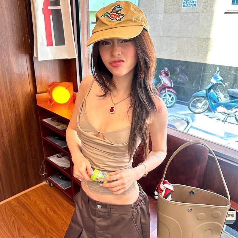 Y2K Pure Desire nữ thời trang và gợi cảm thon gọn vừa vặn dây đeo spaghetti mùa hè áo thường ngày