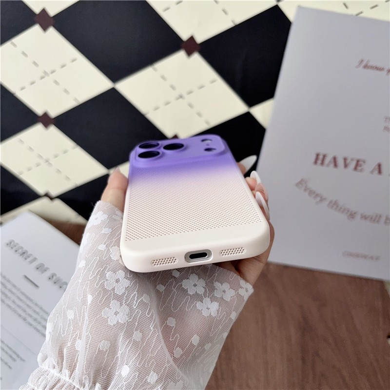 Ốp điện thoại làm mát hai màu iPhone 17 Pro Max Gradient