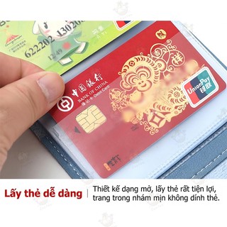 Ví da mini chống RFID, nhỏ gọn chống nước, đựng thẻ, chìa khóa, tiền xu tiện lợi
