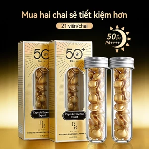 Bộ sản phẩm 21 món: kem lót + kem chống nắng + che khuyết điểm 2 trong 1 với chỉ số chống nắng SPF50+PA+++, làm sáng da tự nhiên, chứa collagen nuôi dưỡng da.