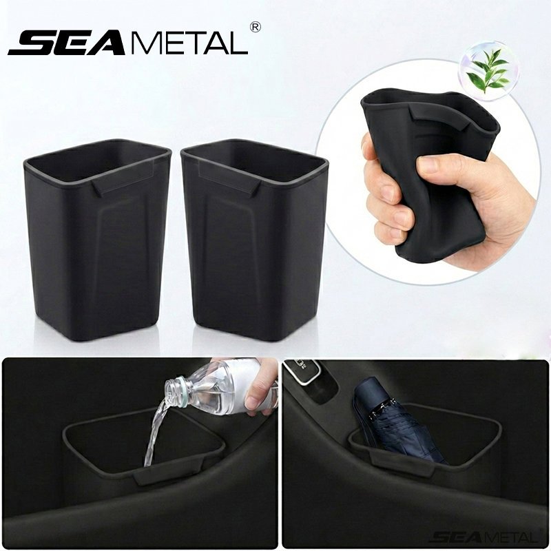 Thùng rác ô tô SEAMETAL Hộp đựng silicon chống thấm nước để lưu trữ ô ướt