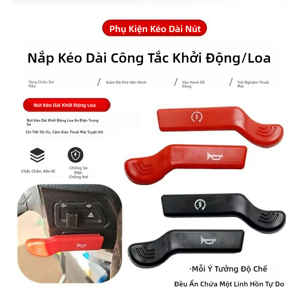 Ốp mở rộng nút còi xe máy SEAMETAL Dễ sử dụng chống trơn trượt và bền bỉ