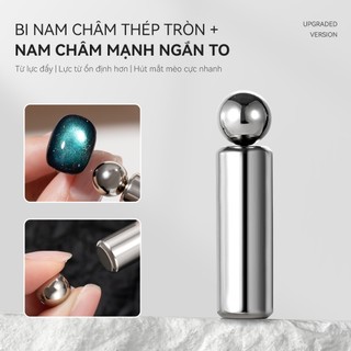 Miss Gooey Mới nâng cấp nghệ thuật làm móng tay phổ biến tròn béo ngắn nam châm mạnh siêu mạnh lực từ tính nhanh hạt thủy tinh mắt mèo nam châm công cụ