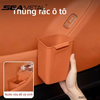 Hộp lưu trữ ô tô SEAMETAL Thùng rác Giá đỡ ô 2 trong 1 Chống nước Dễ dàng làm sạch