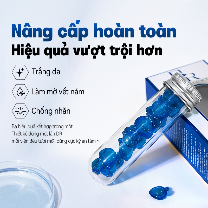 21 Viên Tinh Chất -- Làm Trắng Da 3 Trong 1, Giảm Màu Điểm, Tác Dụng Chống Nhăn; Làm Săn Chắc Da 7 Ngày Cải Thiện Da Mờ Vàng Thúc Đẩy Tái Tạo Collagen