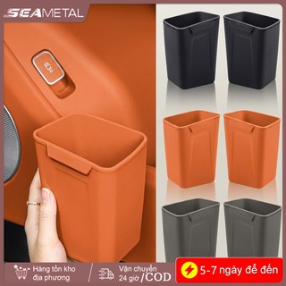 Hộp lưu trữ ô tô SEAMETAL Thùng rác Giá đỡ ô 2 trong 1 Chống nước Dễ dàng làm sạch