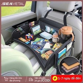 SEAMETAL Kids Bàn ăn trên ô tô Ghế sau có giá đỡ cốc Thiết kế chống tràn