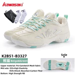 Kawasaki Pickleball Giày Cầu Lông Gấu Trúc B3327 & A3307 Nữ Và Nam Huấn Luyện Chuyên Nghiệp Chống Trơn Trượt Bền Chống Sốc Giày Thể Thao Retro — ảnh 1
