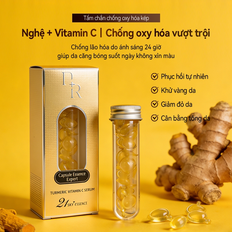 Serum Chứa Vitamin C + và CI, Giúp Làm Trắng Da, Giảm Vết Màu, Giảm Mụn, Chống Lão Hóa, Thu Nhỏ Lỗ Chân Lông