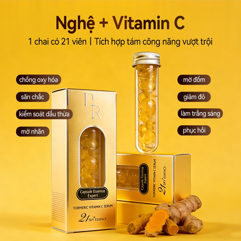 Serum Chứa Vitamin C + và CI, Giúp Làm Trắng Da, Giảm Vết Màu, Giảm Mụn, Chống Lão Hóa, Thu Nhỏ Lỗ Chân Lông