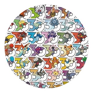 80 Chiếc Anime Pokémon Kỷ Niệm 30 Năm Logo Miếng Dán DIY Ván Trượt Chống Thấm Nước Hoạt Hình Kid Đồ Chơi Miếng Dán