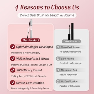 Dr.ville Gel Vuốt Trụ Mi Dày Mascara Lông Mi Sáp Bắt Trục Uốn Mi Gel Vuốt Trụ Dầu Dưỡng Mi Phủ đen Mi