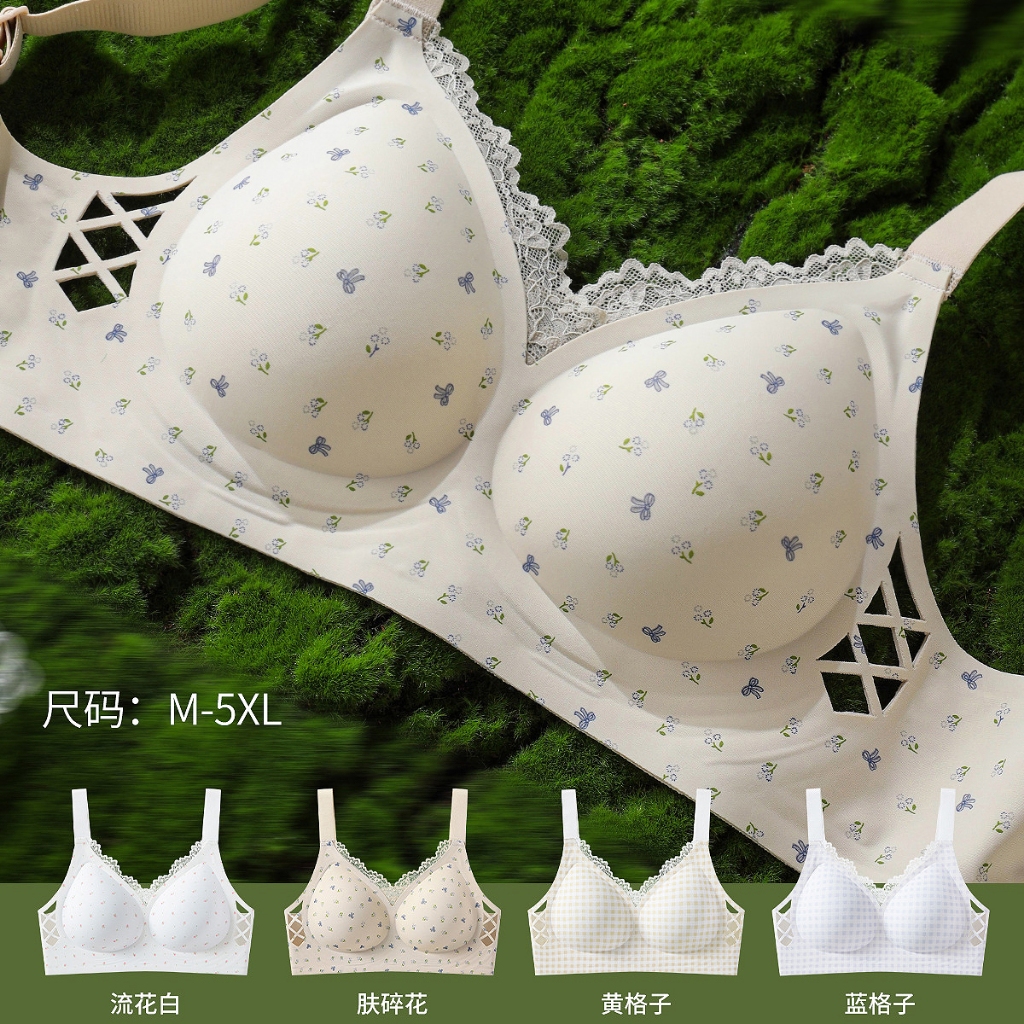 34-46BCDÁo ngực ren gợi cảm cỡ lớn mảnh, thoải mái, không gọng, nâng ngực