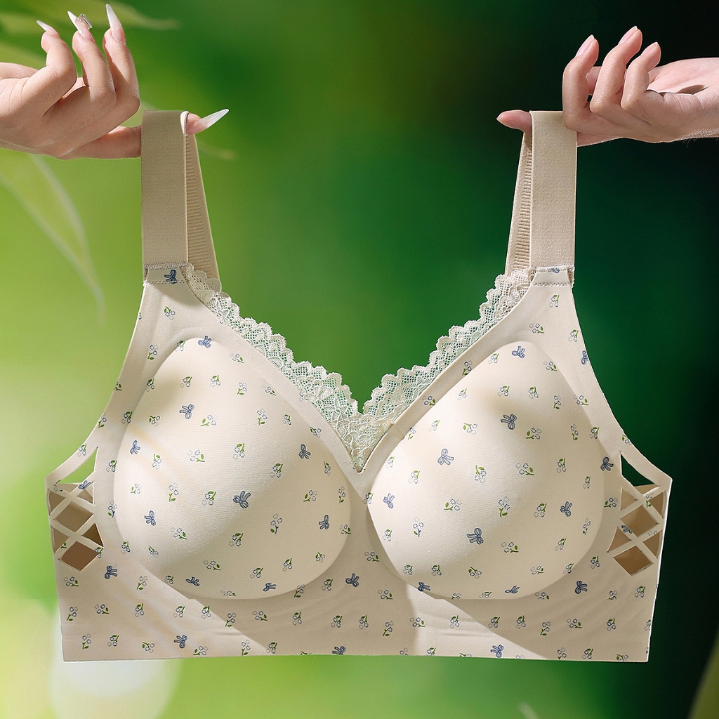 34-46BCDÁo ngực ren gợi cảm cỡ lớn mảnh, thoải mái, không gọng, nâng ngực