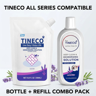 Dung dịch làm sạch sàn TINECO có sẵn Chai 500ml + Túi nạp lại Combo Hương oải hương Tất cả máy hút bụi khô ướt Tineco Tương thích