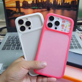 Ốp Điện Thoại Cứng Mờ Cửa Sổ Lớn Mờ Thích Hợp Cho iPhone 13 14 15 16 Pro Max Đổi Sang 17 Pro Max Có Thể Kết Hợp Với Nhãn Dán