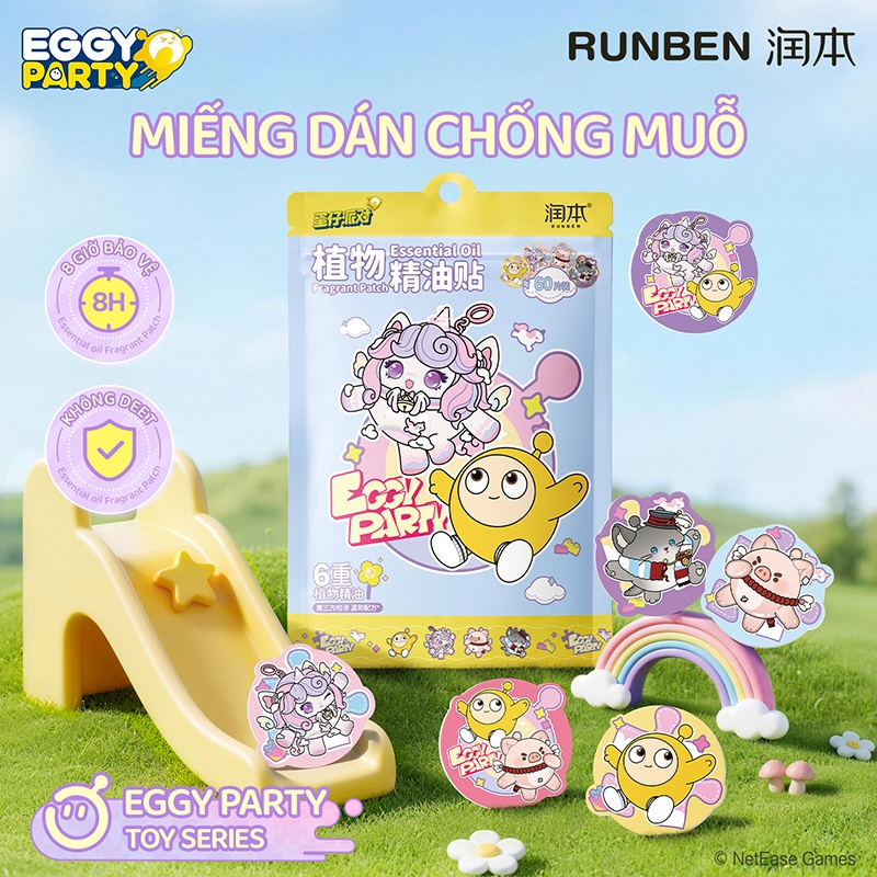 Miếng Dán Muỗi Cho Bé RUNBEN Thuốc Chống Muỗi Hiệu Quả Và An Toàn Cho Trẻ Sơ Sinh 60 miếng dán/gói