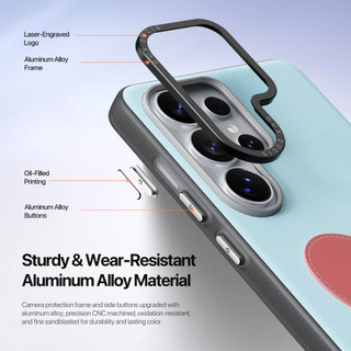 [COD] Ốp lưng da chống sốc kiểu nhẫn Dux Ducis Luvy có móc khóa cầm tay cho Samsung S26 Ultra