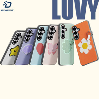 [COD] Ốp lưng da chống sốc kiểu nhẫn Dux Ducis Luvy có móc khóa cầm tay cho Samsung S26 Ultra
