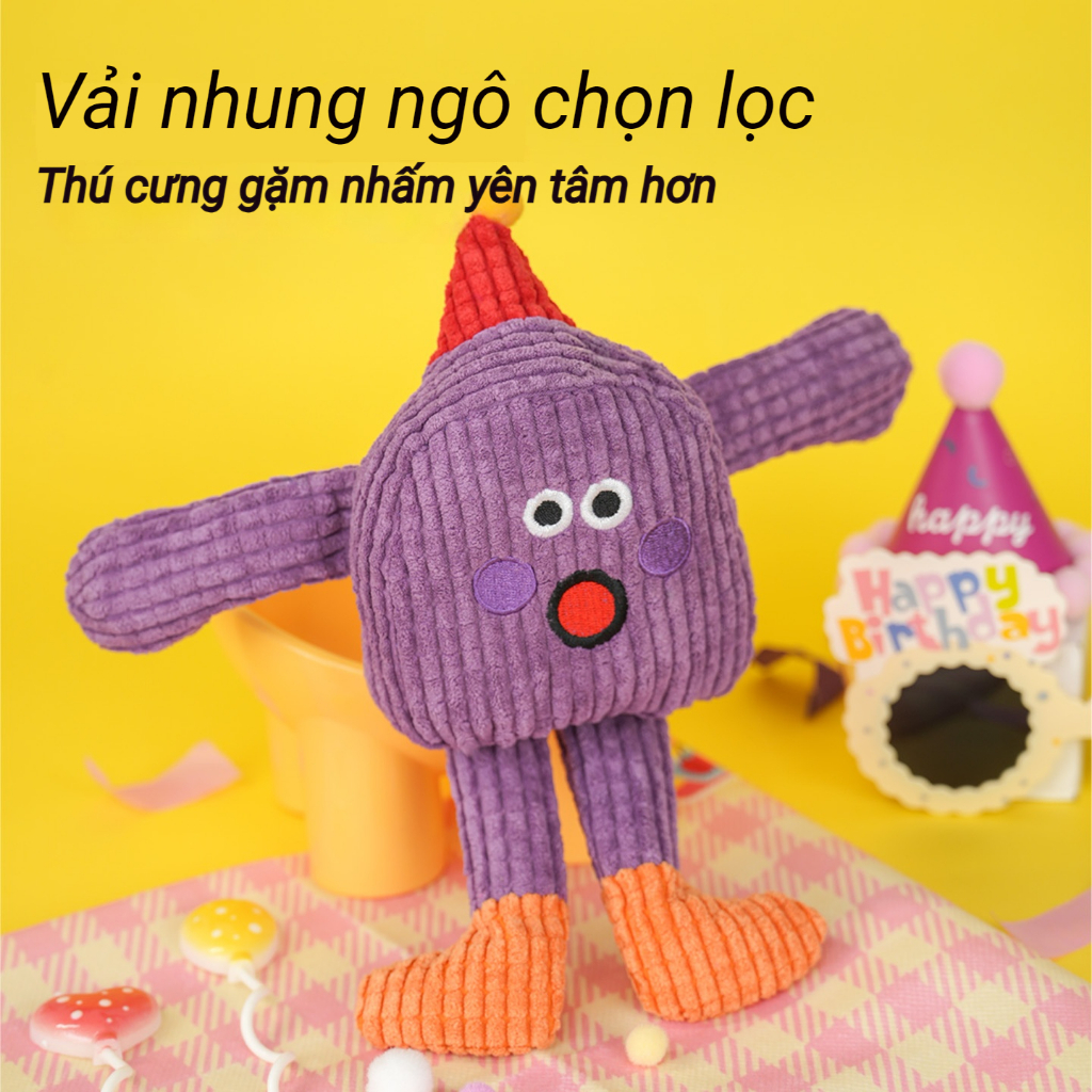 【Mewajump】Đồ Chơi Mèo Cắn Gặm Cao Cấp, Chất Liệu Mềm Mại, Có Catnip & Tiếng Kêu Vui Tai