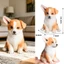 Corgi mô hình chó mô phỏng động vật rắn đồ chơi cho chó bắt nạt chó trẻ em quà tặng nhận thức màn hình thú cưng