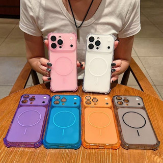 Ốp Điện Thoại Trong Suốt Bảo Vệ Camera Ốp Lưng Cho iPhone 17 16 15 14 13 12 11 Pro Max 14 15 Plus Cửa sổ lớn Vỏ Chống Sốc