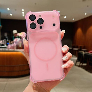 Ốp Điện Thoại Trong Suốt Bảo Vệ Camera Ốp Lưng Cho iPhone 17 16 15 14 13 12 11 Pro Max 14 15 Plus Cửa sổ lớn Vỏ Chống Sốc
