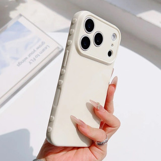 Ốp điện thoại hình trái tim 3D màu trơn tối giản Thích hợp ốp lưng cho iPhone 17 16 15 14 13 12 11 Pro Max Plus Vỏ chống sốc