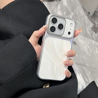 Ốp điện thoại gợn nước sơn kim loại mờ sang trọng phù hợp cho iPhone 12 13 14 15 16 17 Pro Max bao gồm tất cả vỏ silicon chống rơi