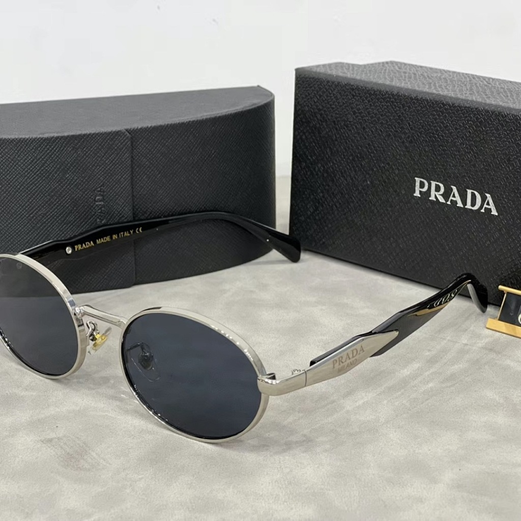 Kính râm hình bầu dục bằng kim loại thời trang mới, Unisex, Xu hướng Ins cao cấp, Kính râm phong cách đường phố Hip-Hop, Kính mắt xuyên biên giới Châu Âu và Mỹ