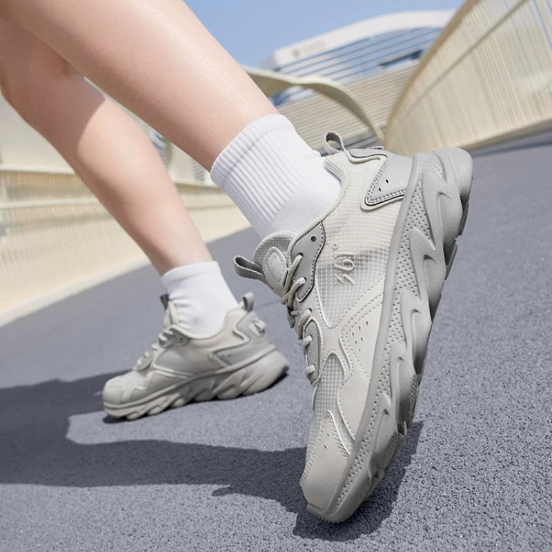 361°【3-5km】Giày Chạy Bộ Nữ Hè Mới Lưới Thoáng Khí Nhẹ Đế Mềm Hút Sốc Chống Trơn Tập Gym Hàng Ngày