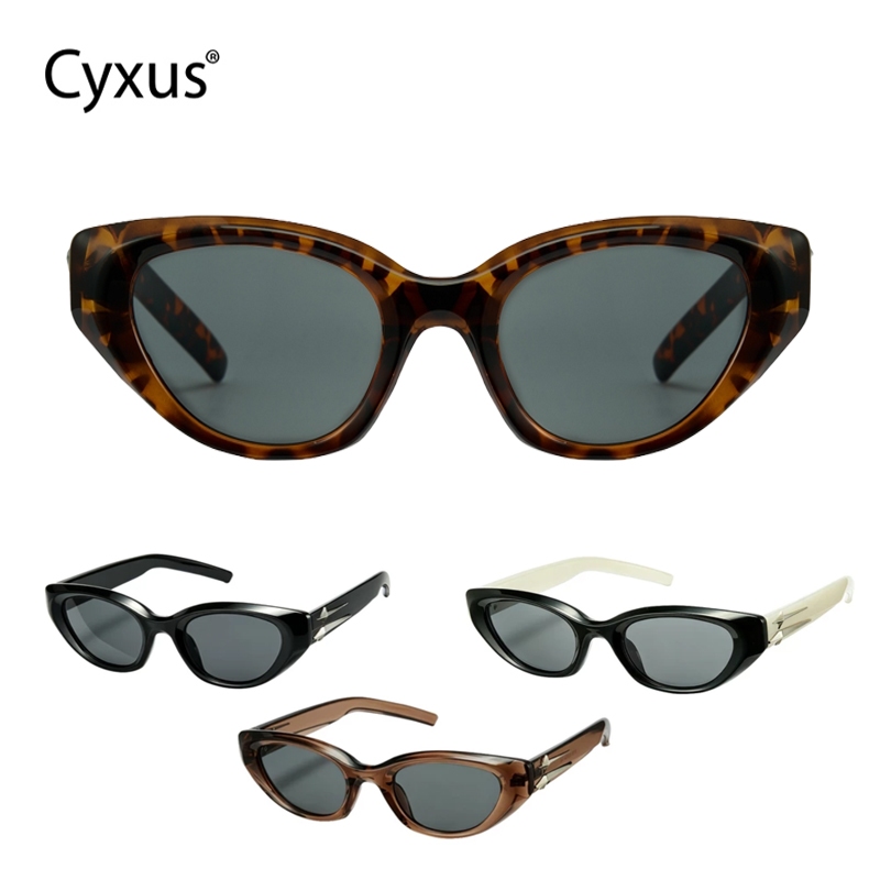Cyxus  Kính râm mắt mèo | Kính râm | Kính râm không phân cực | Kính râm thời trang | Chất liệu PC nhẹ | Dành cho cả nam và nữ | Trang phục du lịch và đi biển mùa hè - 1369