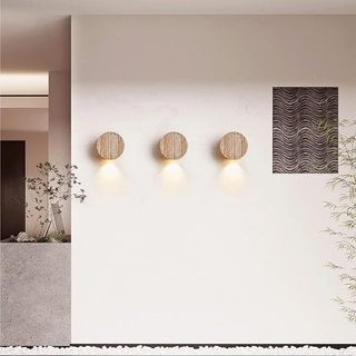 AIMI Đèn Tường Đá Sáng Tạo Wabi Sabi Phong Cách Trang Trí Nhà Cửa Đèn Tường Thích Hợp Cho Phòng Ngủ Đầu Giường Phòng Khách Học Sconce