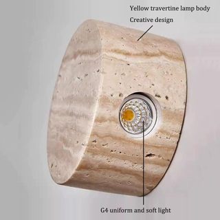 AIMI Đèn Tường Đá Sáng Tạo Wabi Sabi Phong Cách Trang Trí Nhà Cửa Đèn Tường Thích Hợp Cho Phòng Ngủ Đầu Giường Phòng Khách Học Sconce