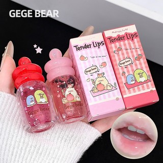 Gege Bear Fruity Lip Oil Dưỡng Ẩm Dưỡng Ẩm Son Bóng Lâu Dài Trong Suốt Son Dưỡng Môi Cho Môi Khô Tác Dụng Trang Điểm Hàng Ngày NO.GX1582